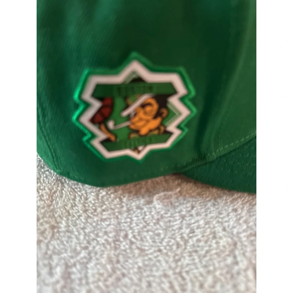 New Era 59FIFTY Boston Celtics Hat Green Size 7 1/2 NBA Fitted Lucky Leprechaun